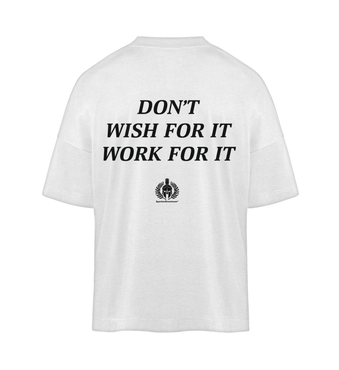 T-SHIRT WORK FOR IT - Ekologiczna koszula oversize